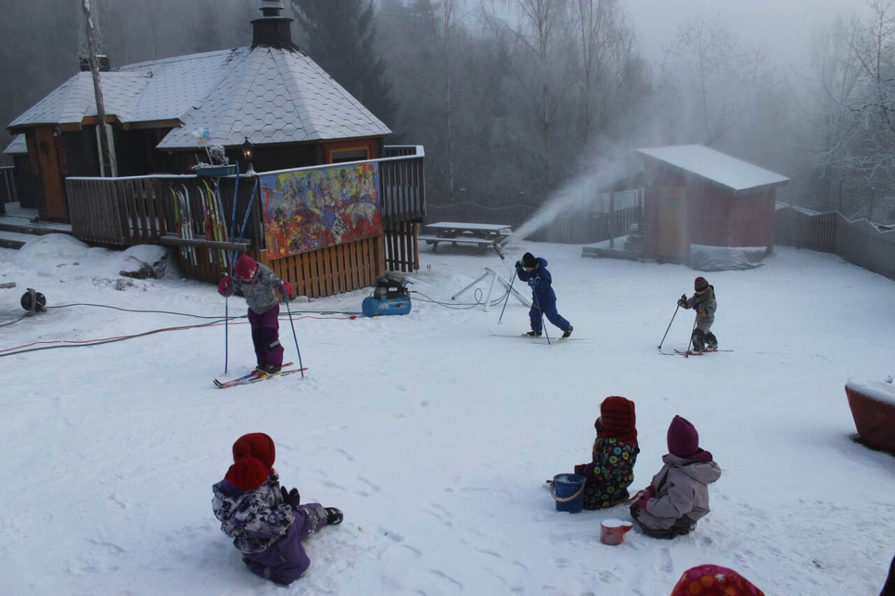 School in Norway during recess with SG7