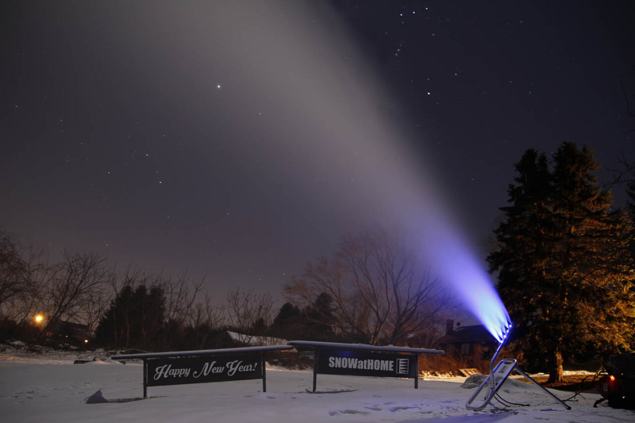 SG7 making snow at night